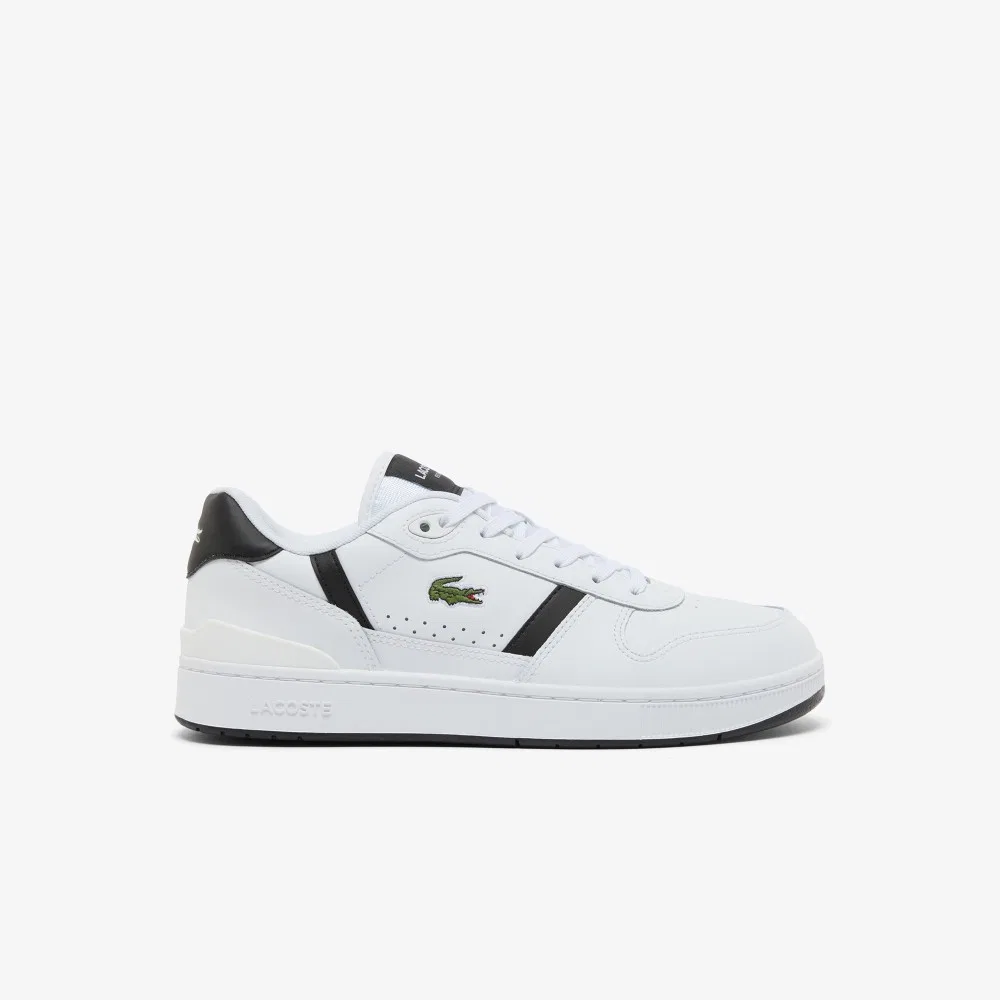 Мужские низкие кожаные кроссовки T-Clip Set белые от Lacoste