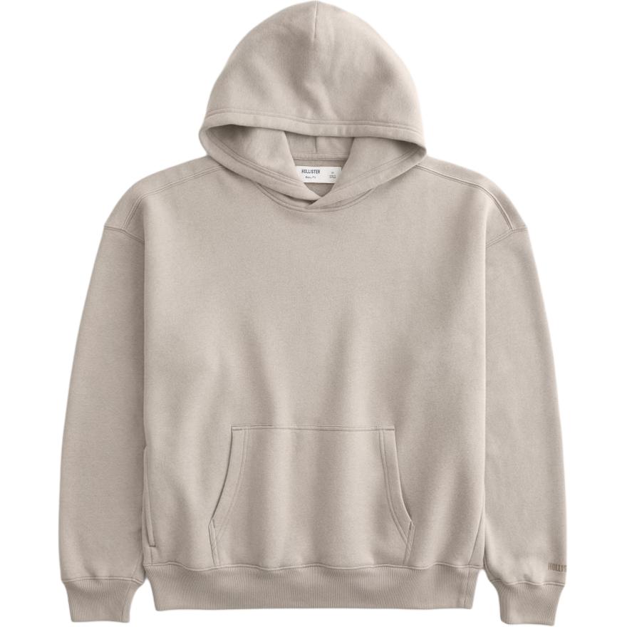 

Мужская толстовка верблюжьего цвета с капюшоном, средней толщины Hollister/, camel