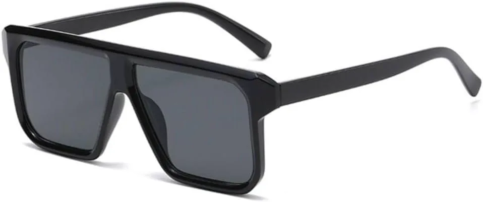 

Винтажные большие квадратные солнцезащитные очки для женщин, модные солнцезащитные очки в крупной оправе, женские очки с защитой от УФ-излучения UV400 MTZJH, Black