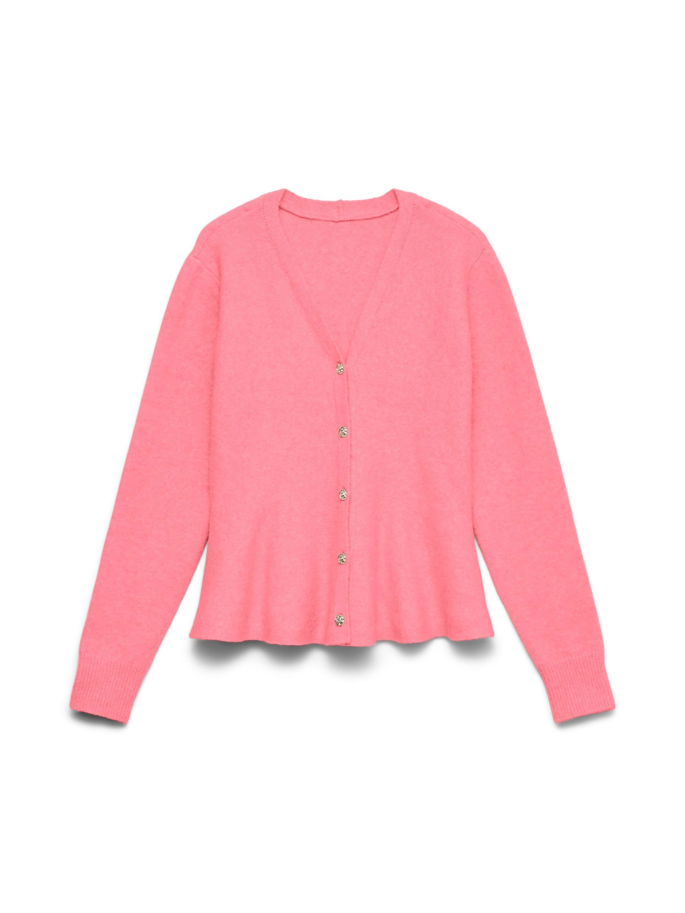 

VERO MODA Кардиган 'VMGrace' вязки в цвете питайя