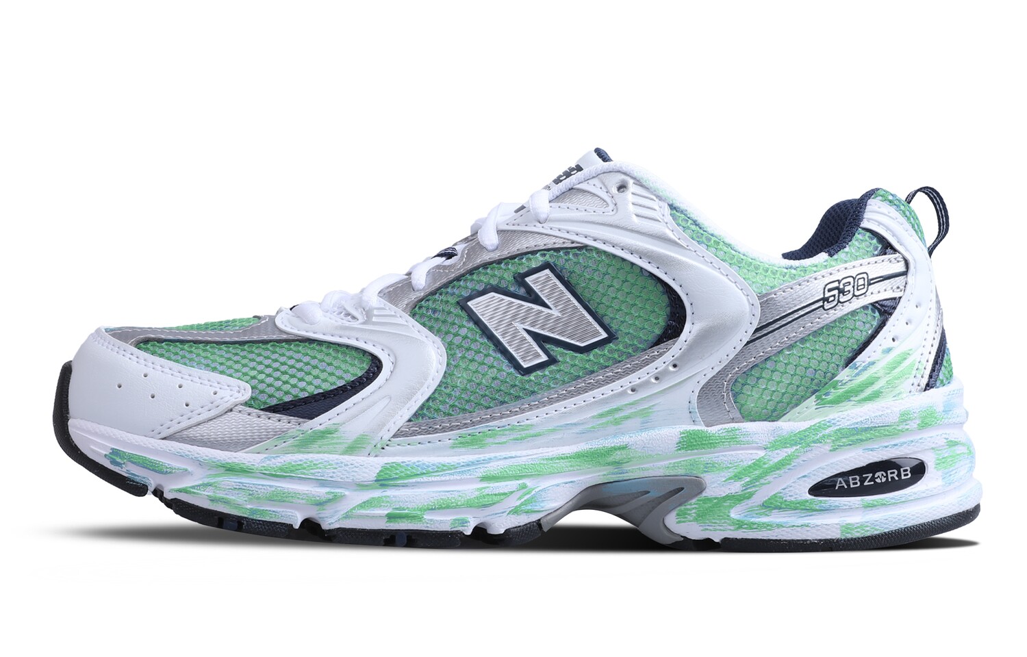 

Кроссовки New Balance NB 530 Lifestyle Shoes Unisex Low-top Hyper Turquoise/Black/White/Fuchsia Dream, цвет Spring Green