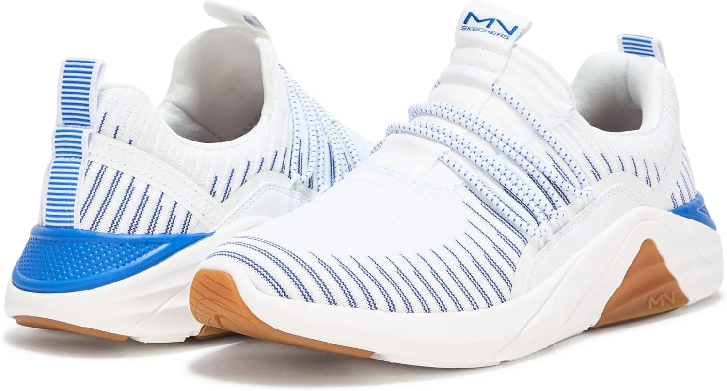 Мужские кроссовки Skechers Mark Nason A Linear 2.0-Holtz, White Blue — фото 3