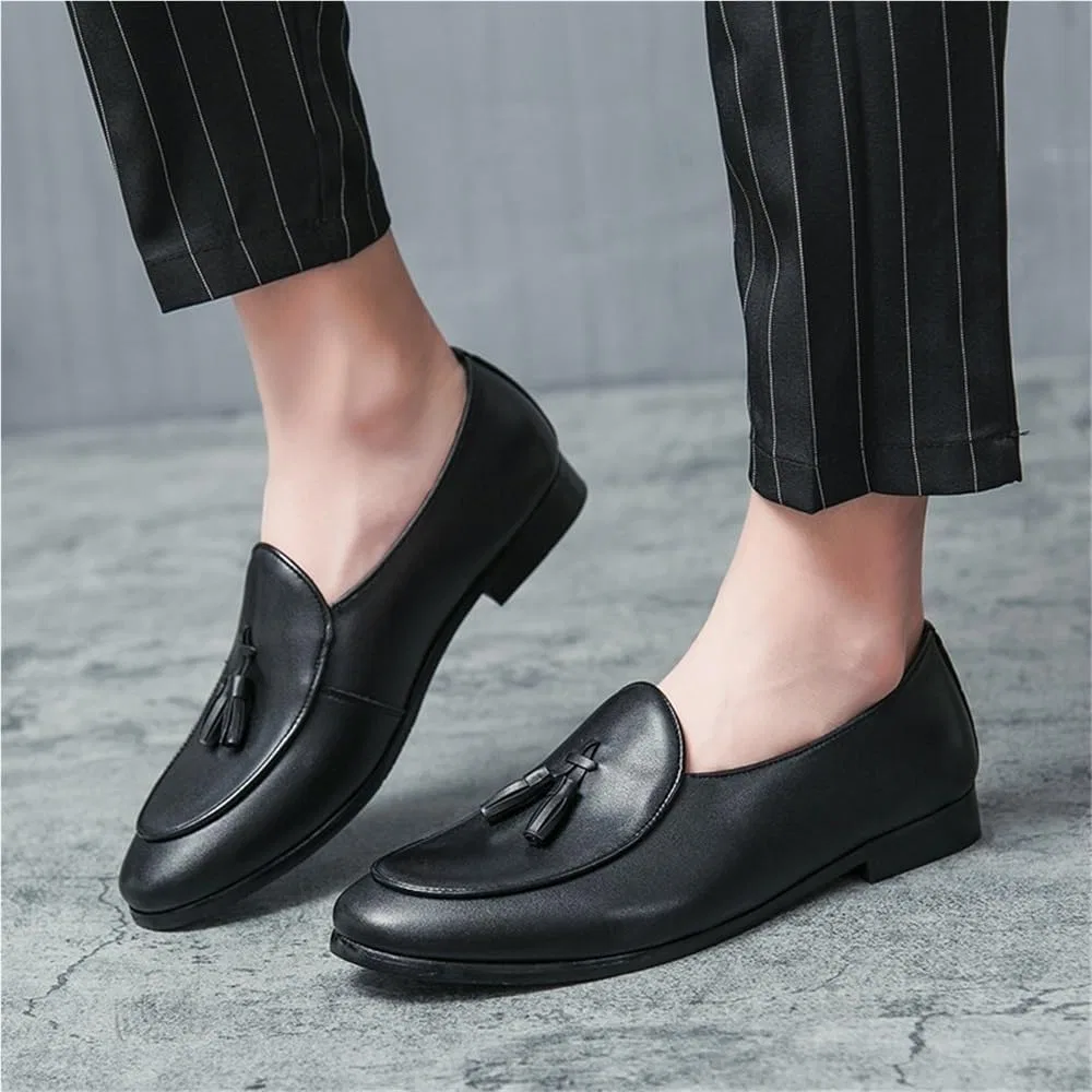 Лоферы кожаные Handmade, Black DHFIRUFSHLO — фото 2
