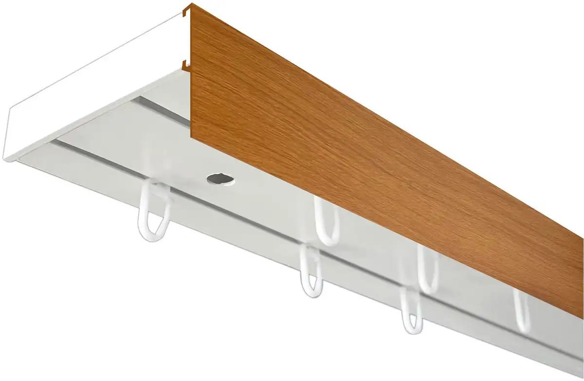 

SN DECO GROUP Карниз для штор "Карниз SH (1) с панелью 5 см", 2 направляющие, фиксированный размер 540 см, белый
