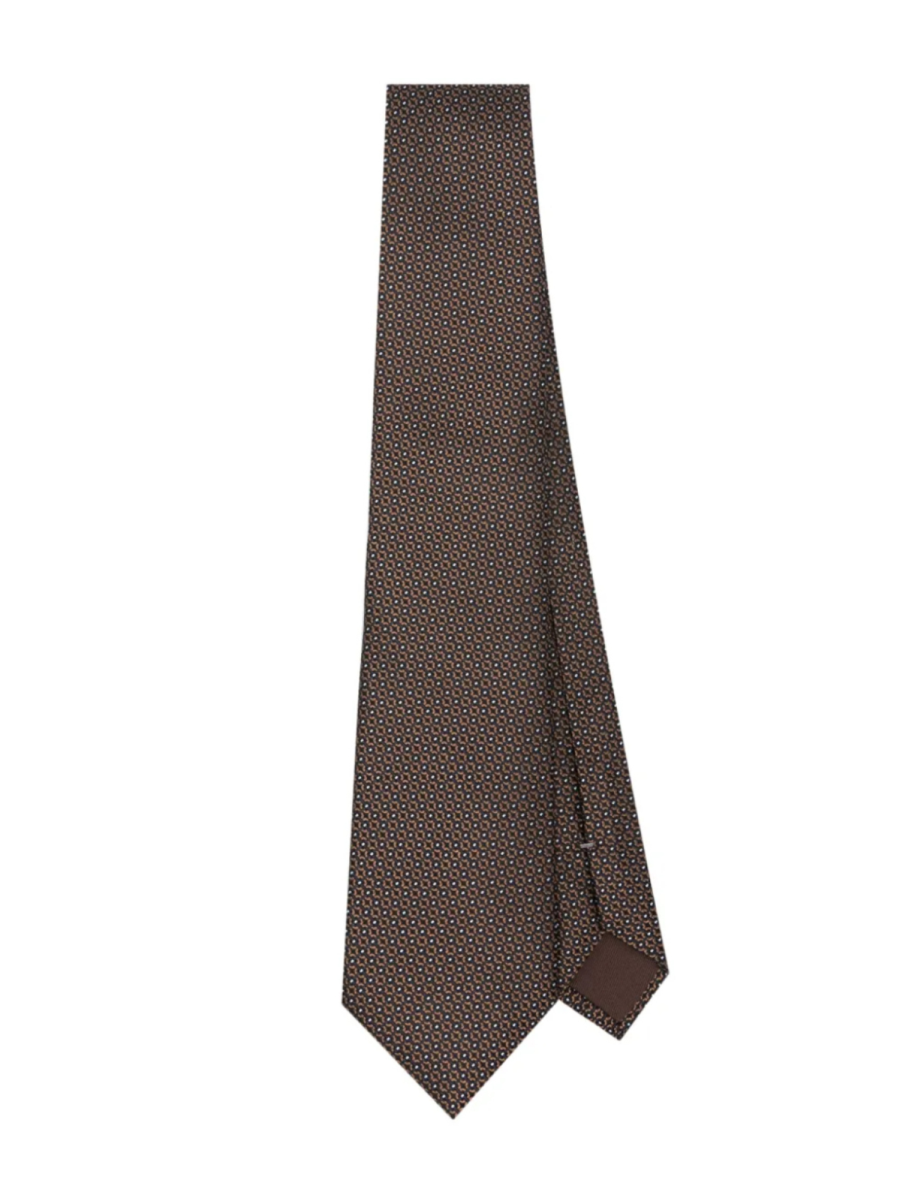

Галстук Canali из шелка, коричневый