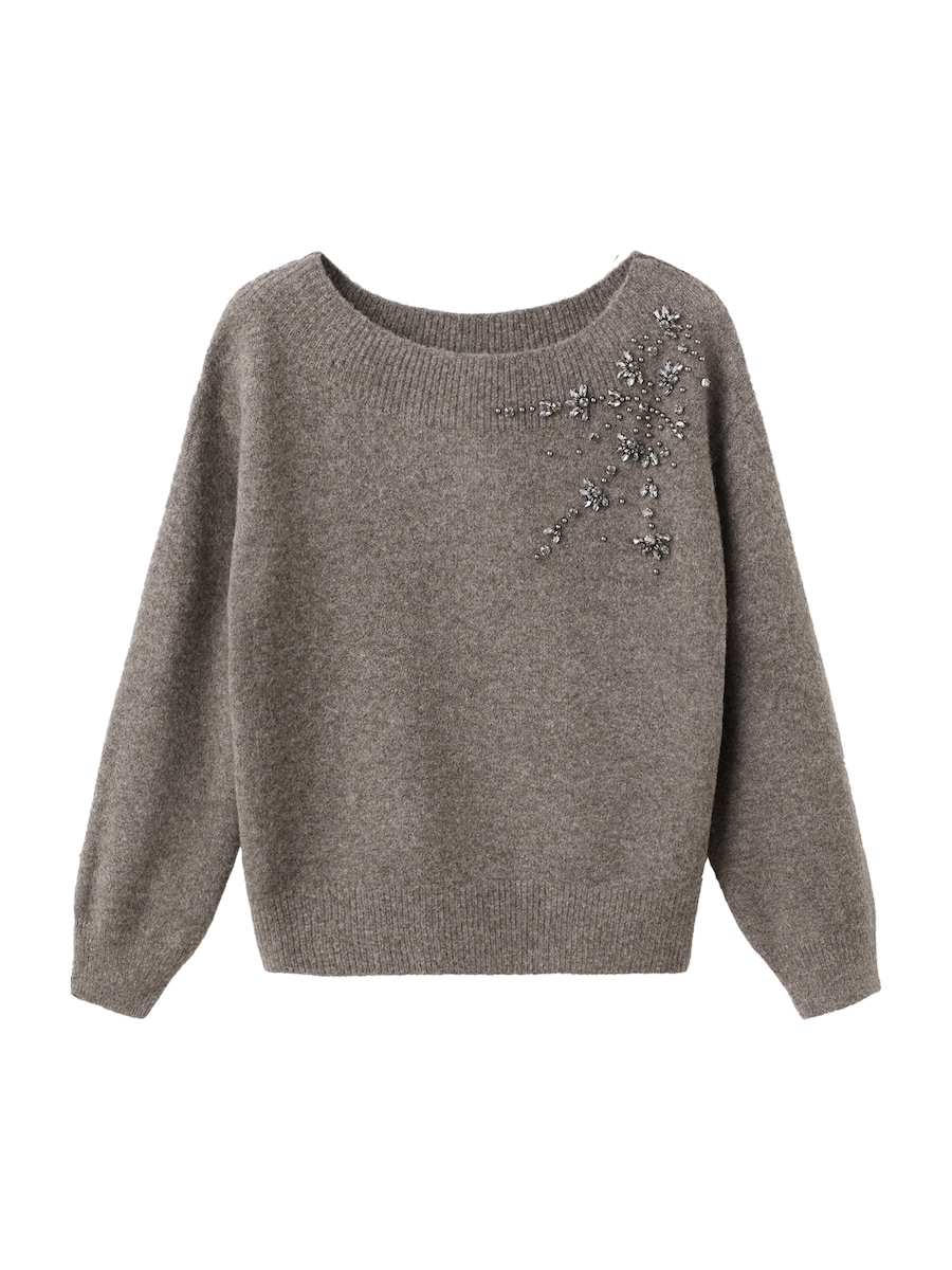 

Свитер MANGO GARRA, темно-коричневый