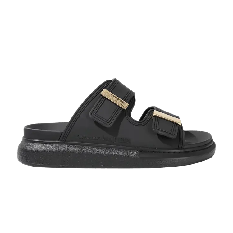 Шлепанцы Alexander McQueen Wmns Hybrid Slide 'Black Gold', черный