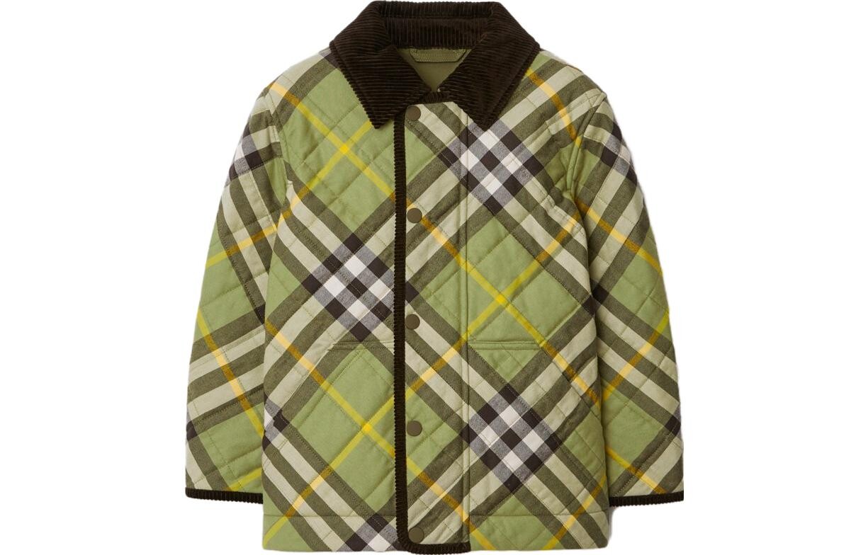 

Детское пальто Burberry, цвет Artichoke green