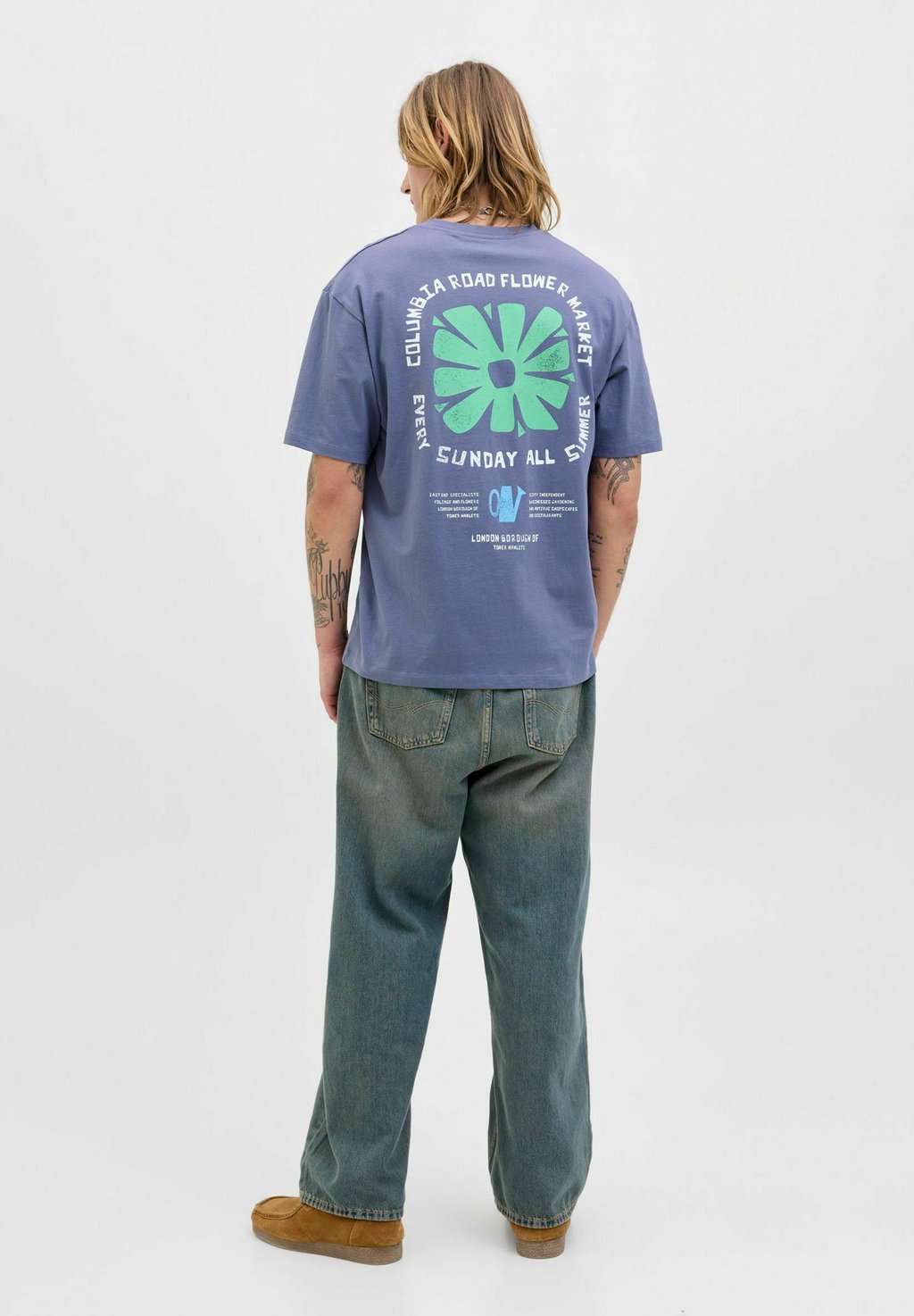 

Футболка с принтом RUNDHALSAUSSCHNITT Jack & Jones, цвет Nightshadow Blue