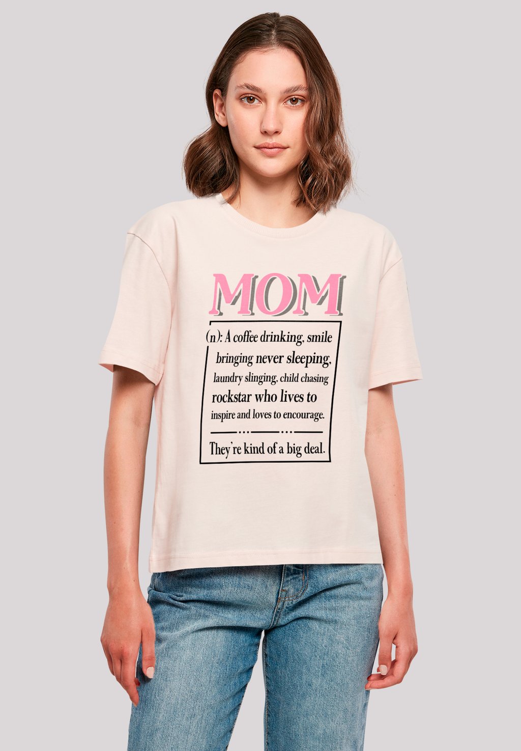 

Футболка с принтом MUTTERTAG PINK UNCONDITIONAL LOVE FAMILY F4NT4STIC, розовый