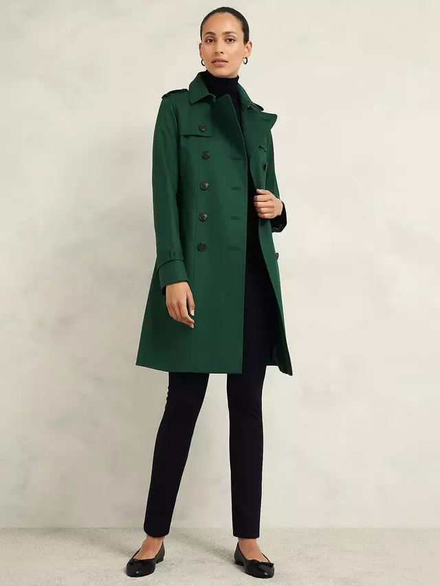 

Тренчкот Hobbs Petite Saskia, цвет bay green