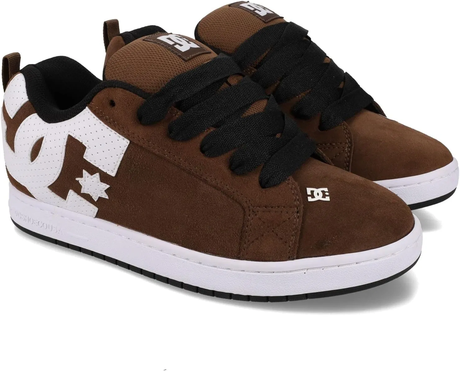 Кроссовки DC Shoes Court Graffik Se, Brown / White — фото 2