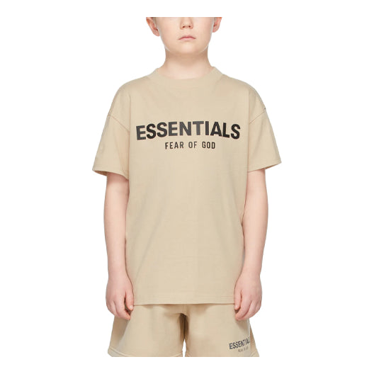 

Футболка (GS) Fear of God Essentials FW21 Beige/Linen T-Shirt FOG-FW21-139