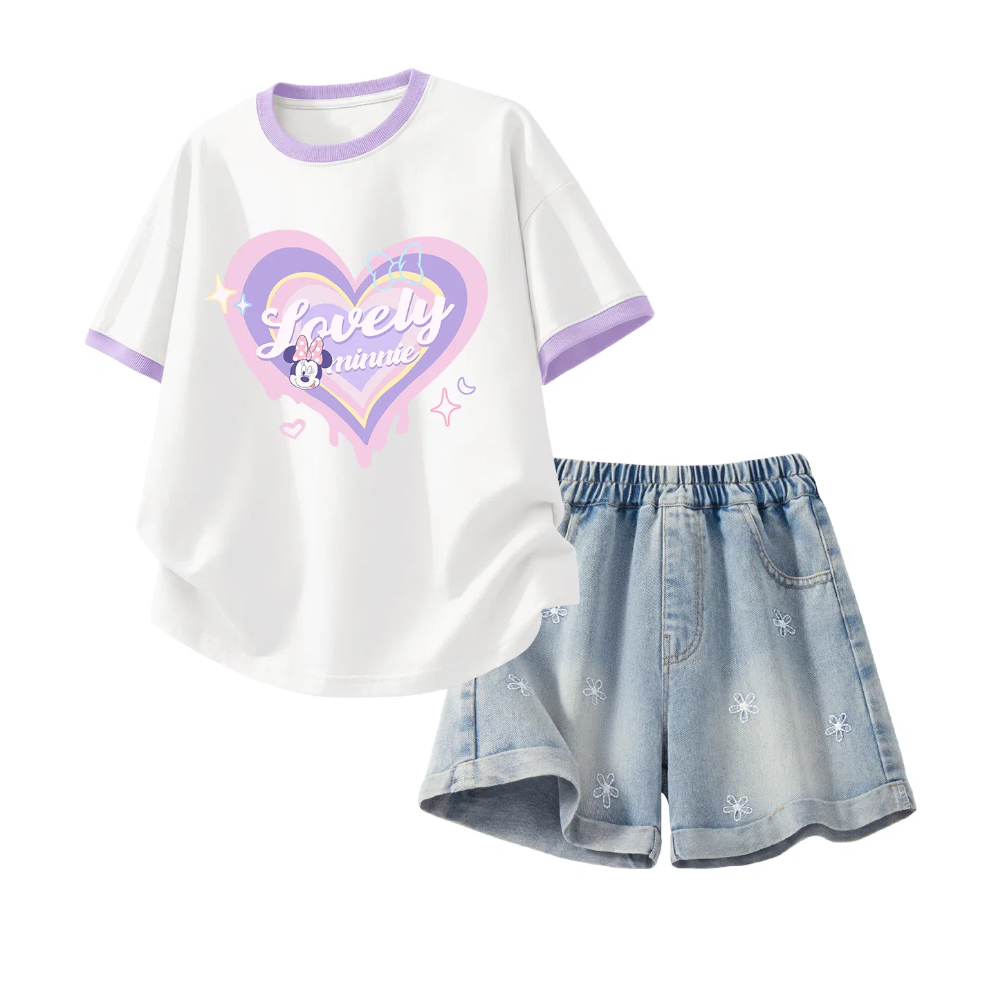 Детский спортивный костюм Disney Casual Sportswear бело-красный — фото 3
