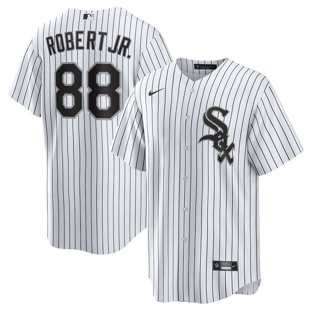 

Мужская футболка Nike Luis Robert White Chicago White Sox с репликой имени игрока, цвет Sox White