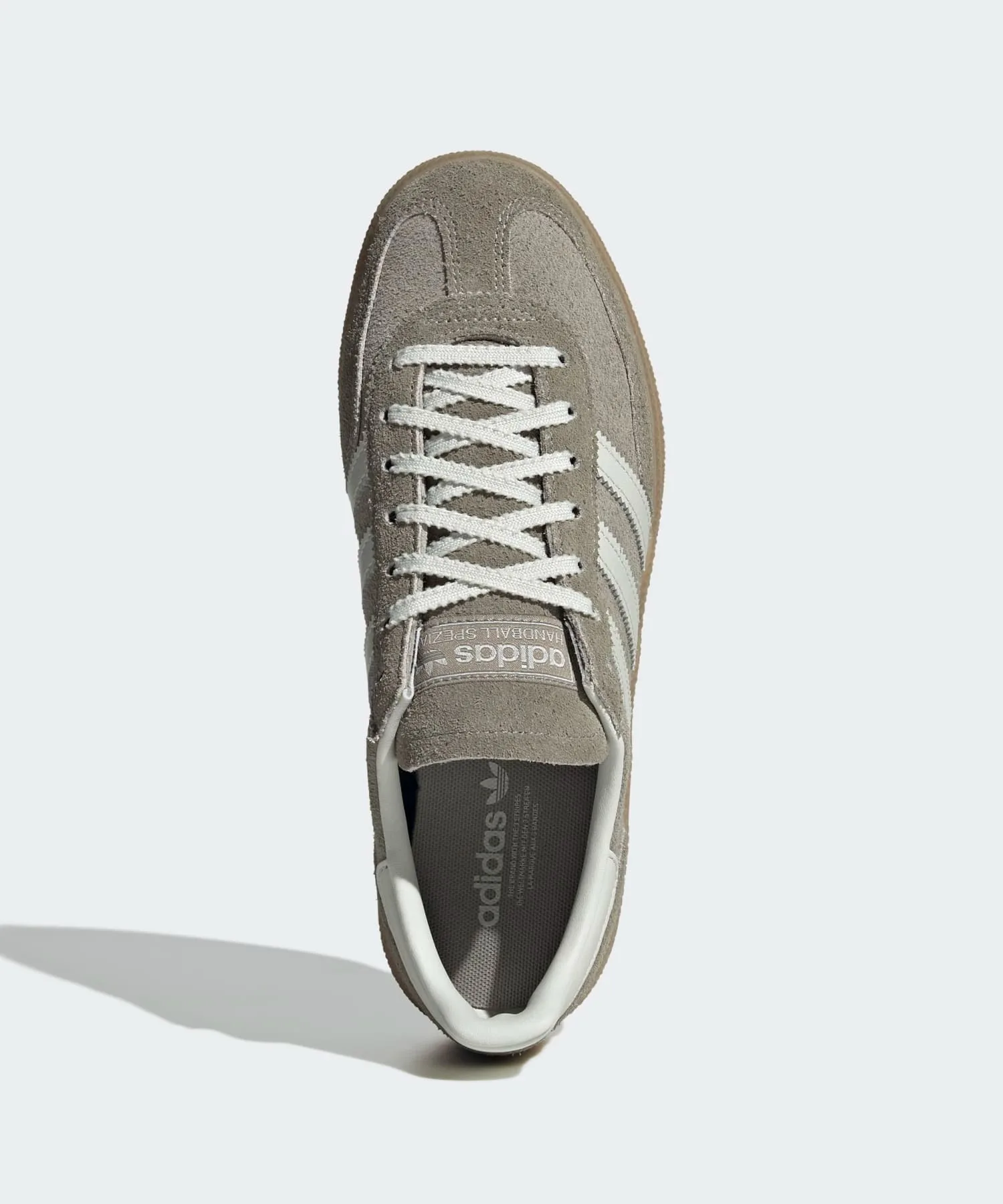 Кроссовки из натуральной кожи и замши Handball Spezial W adidas Originals голубые — фото 2