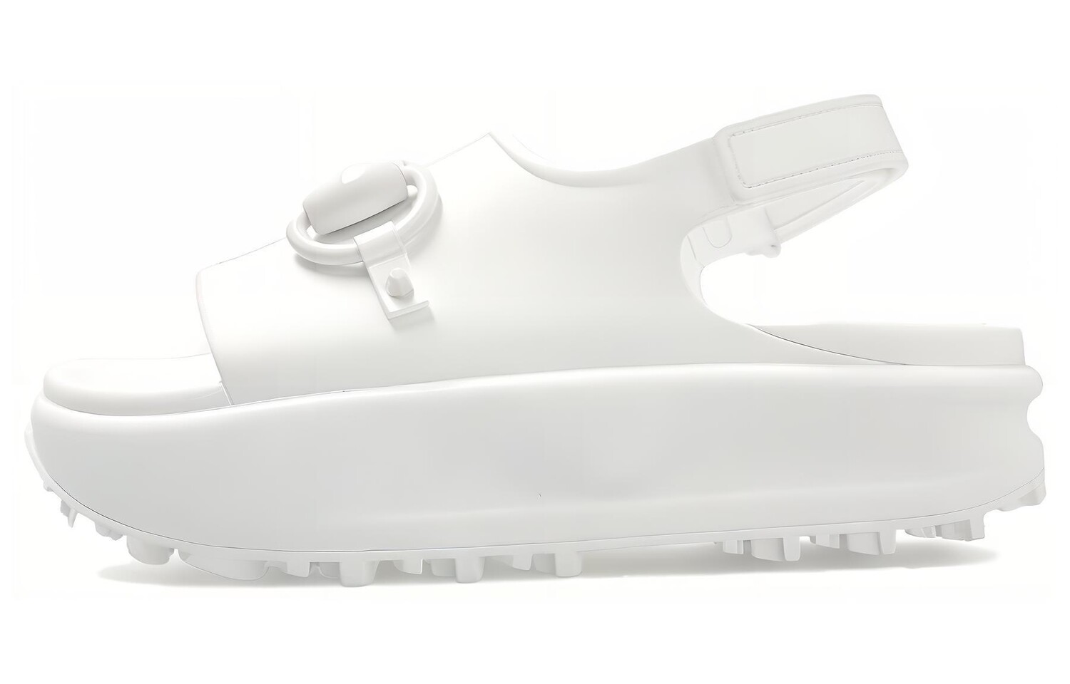 Сандалии женские Gucci Horsebit Flatform, белый