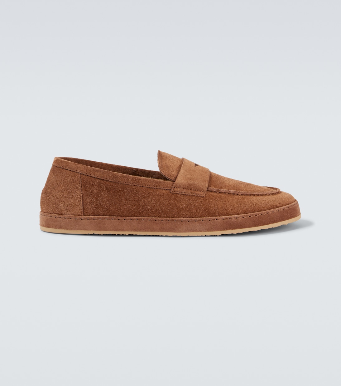 

Замшевые пенни-лоферы Brunello Cucinelli, Chestnut
