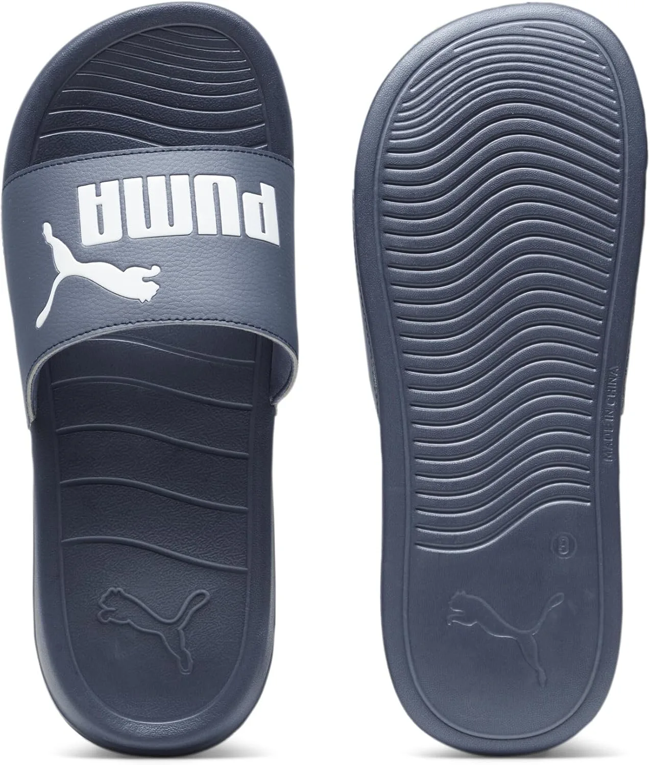 Сандалии-шлепанцы PUMA Popcat 20 унисекс, белый/синий — фото 3