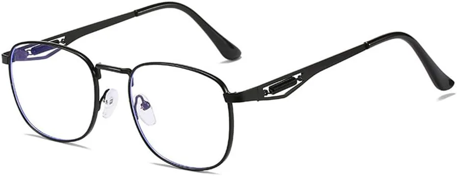 

Металлические солнцезащитные очки для женщин, прозрачные градиентные линзы, защита от УФ-излучения UV400, мужские солнцезащитные очки в стиле панк HDUBFY, Black Clear