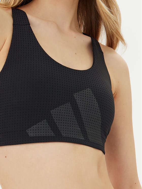 Облегающий спортивный бюстгальтер Powerimpact HIIT JI9964 Adidas, черный — фото 4