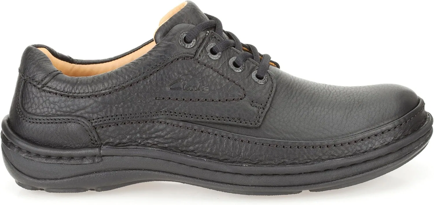 Туфли лоферы Clarks Derby, Black Leather — фото 3