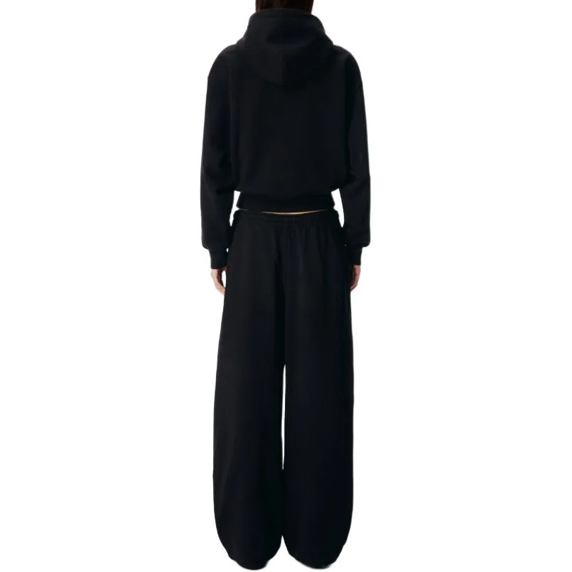 Вязаные спортивные штаны женские Alexander Wang, черный — фото 4