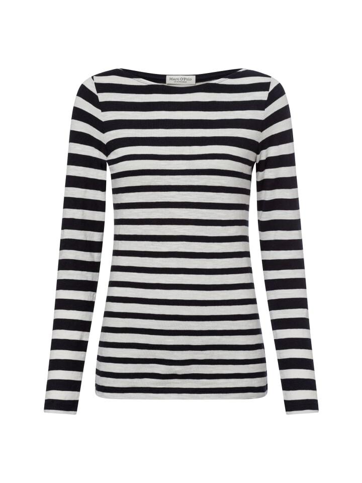 

Футболка Marc O'Polo Langarmshirt, цвет marine weiß