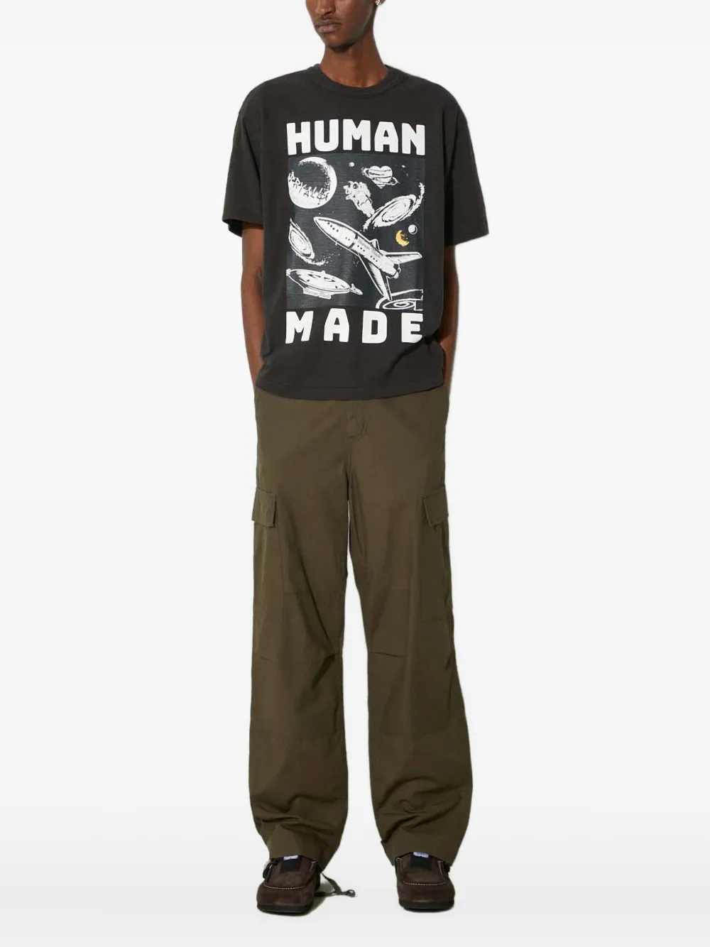 

Футболка с графичным принтом Human Made, черный