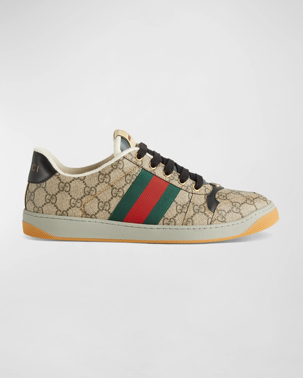 

Мужские низкие кеды Screener GG Canvas Gucci, цвет Beige