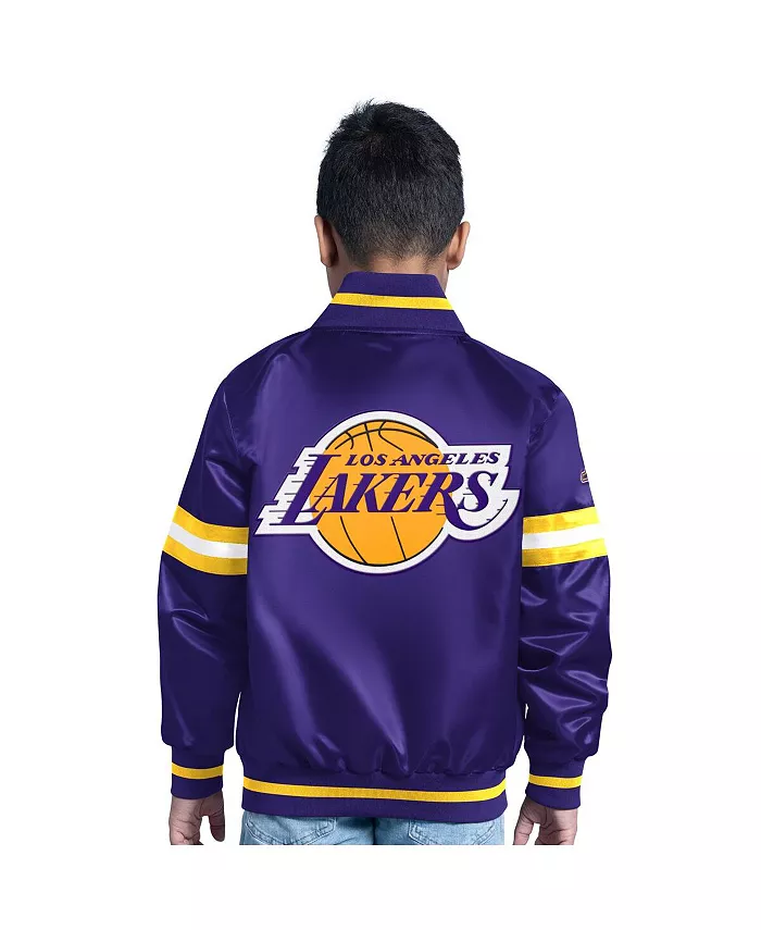 Куртка ватная с полной застежкой на молнию Los Angeles Lakers для подростков, фиолетовая Starter — фото 2