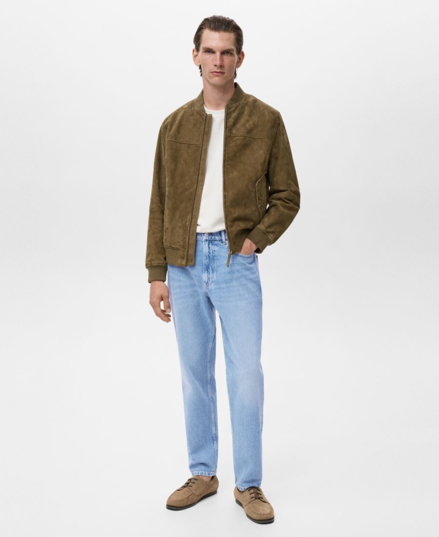 

Мужские джинсы Lori зауженного кроя MANGO, Medium Blue