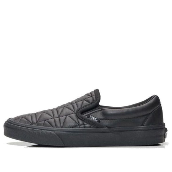 

Кроссовки classic slip-on karl lagerfeld quilt black Vans, черный