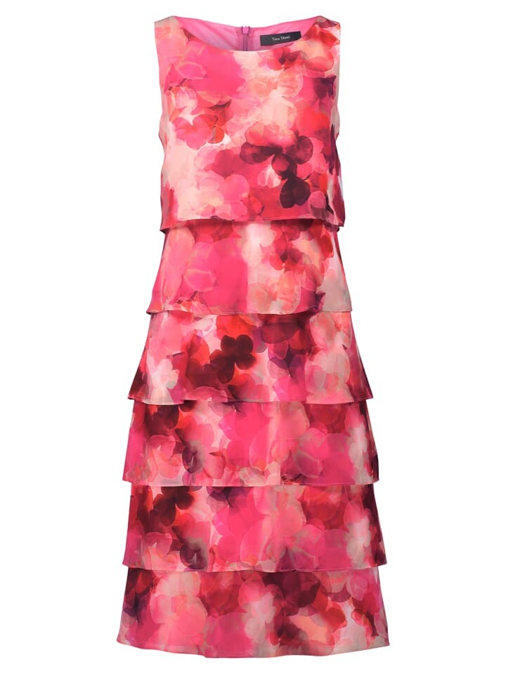 

Короткое платье Vera Mont Cocktailkleid mit Rüschen, цвет Pink/Red