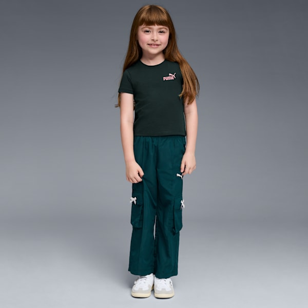 Детская футболка для больших детей Puma Essentials, зеленый — фото 3