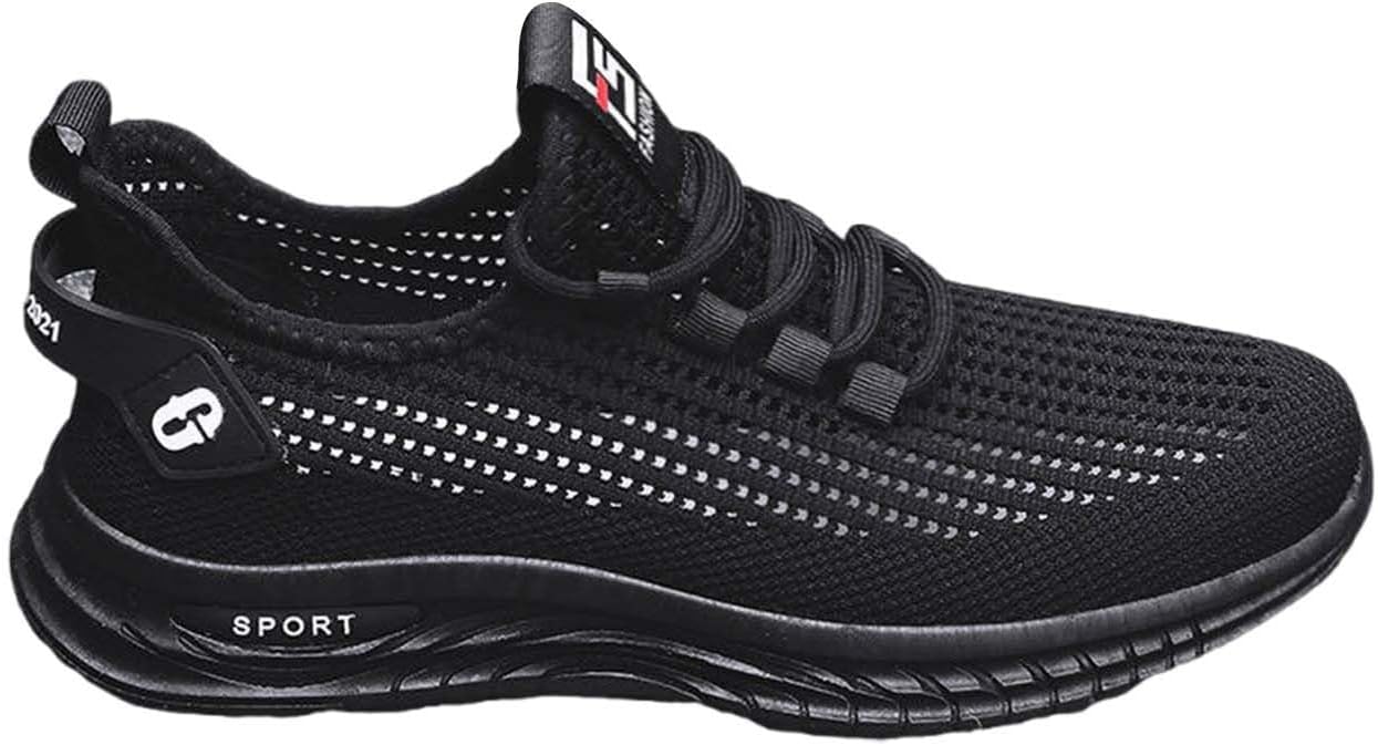 

Модные мужские спортивные кроссовки для весны и лета с плоской подошвой, легкие, дышащие, на липучке, удобные, большие размеры Generic, черный