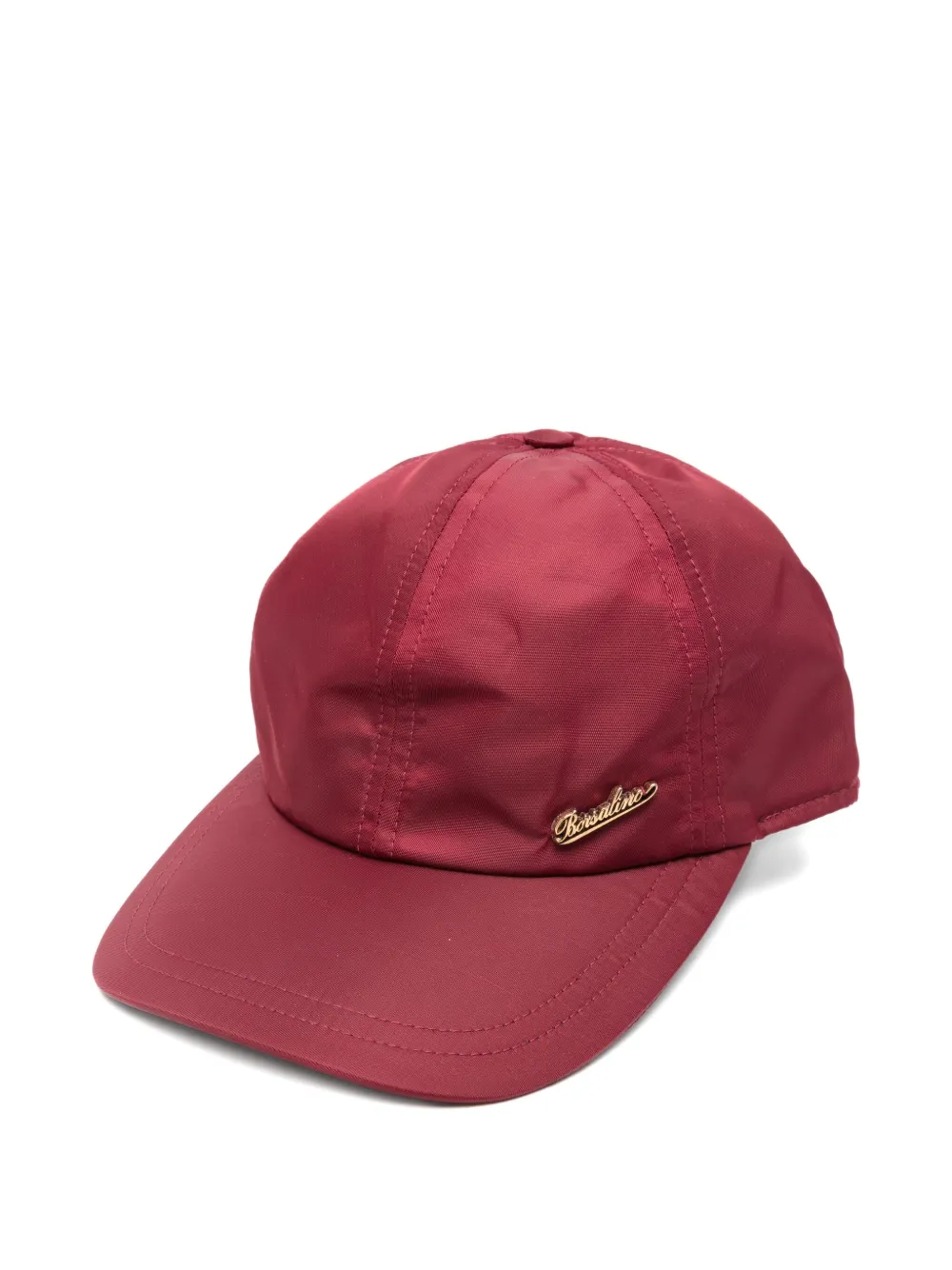 

Бейсболка с нашивкой-логотипом Borsalino, красный