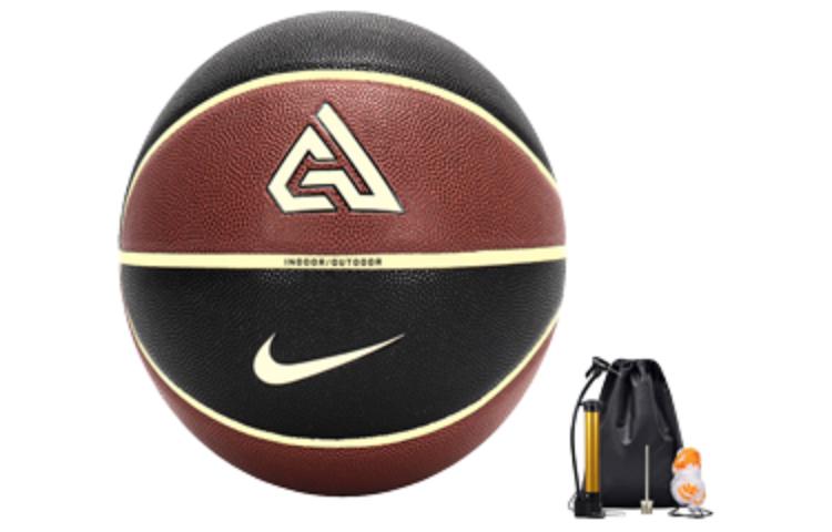 

Nike Баскетбольный мяч MVP GIANNIS ALL COURT Series PU цвета умбра-черный размер 7 тренировочный унисекс