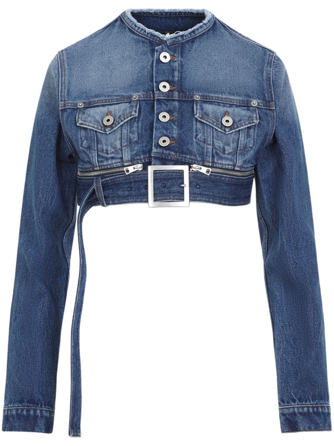 

Jean Paul Gaultier укороченная джинсовая куртка, синий