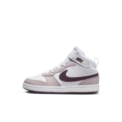 

Кроссовки Nike Court Borough Mid 2, цвет White/Platinum Violet/Burgundy Crush