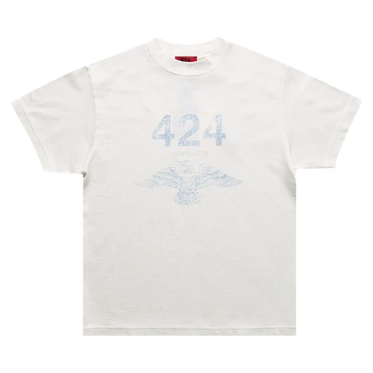 

Футболка 424 Military Logo Tee 'White', белый