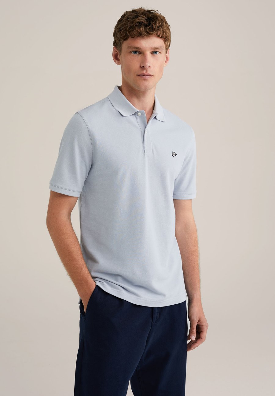 

Поло WE Fashion THE PIQUE, Pastel Blue/Royal Blue, Серый, Поло WE Fashion THE PIQUE, Pastel Blue/Royal Blue