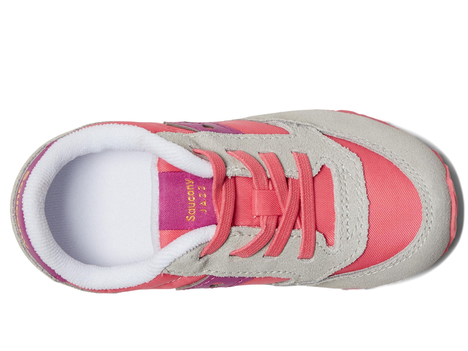 Кроссовки Saucony Kids Originals Jazz Junior, Grey/Purple/Coral — фото 2