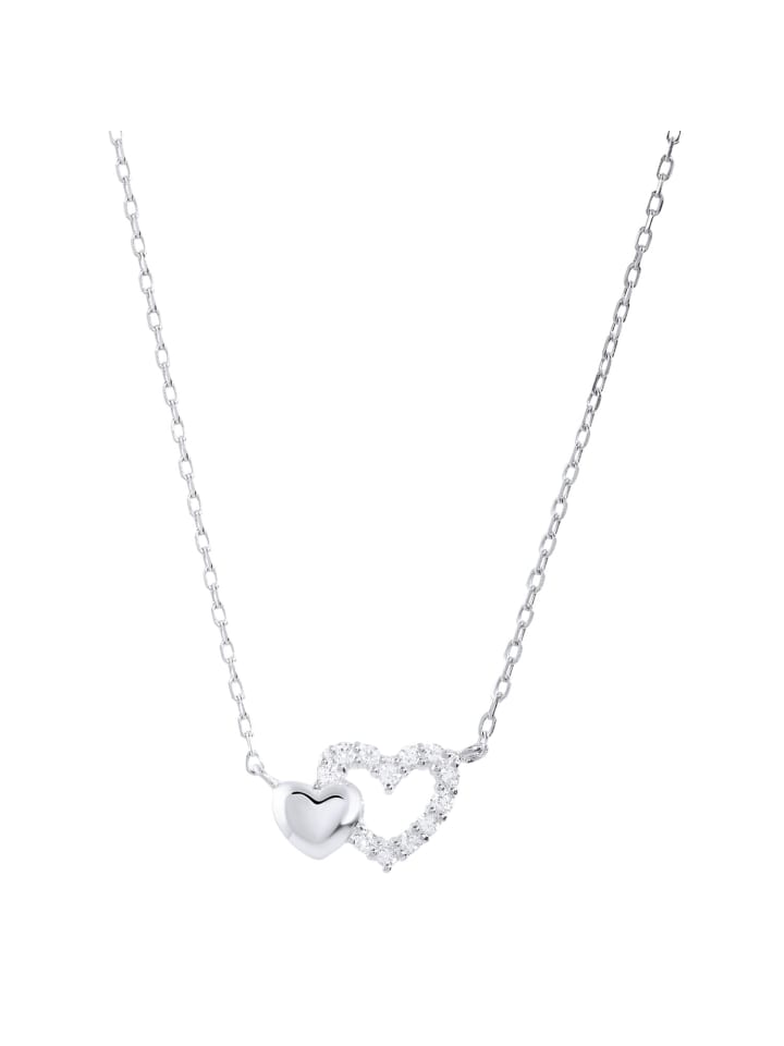 

Lucardi Колье в форме сердца из серебра 925 пробы