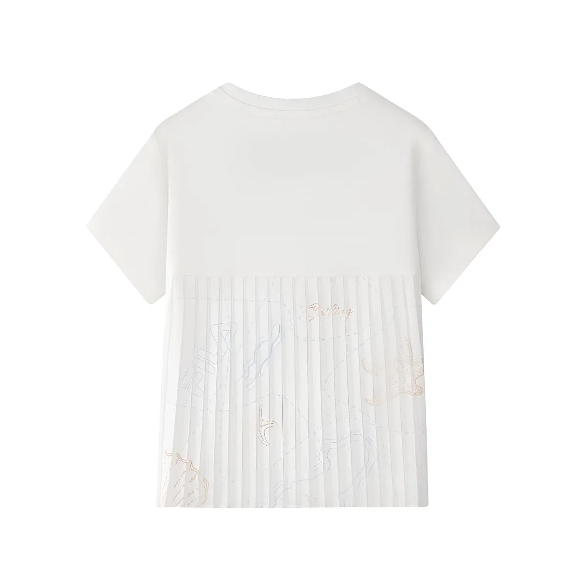 Футболка с коротким рукавом Cloud White Kids' FILA KIDS — фото 3