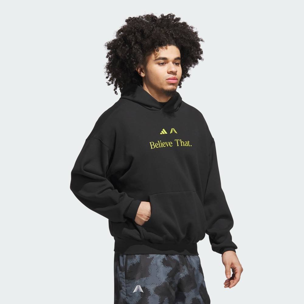 Толстовка Anthony Edwards Believe That Adidas, black — фото 3