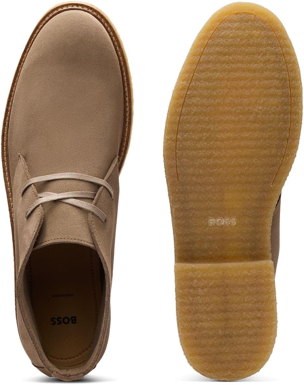 Мужские ботинки BOSS mens Kope Desb Sd, бежевый — фото 4