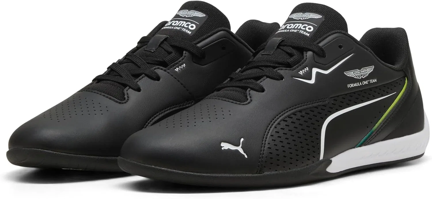 Кроссовки PUMA Adult x Aston Martin ARAMCO F1 Team Drift Cat 11 Low Trainers, Black Green Lux