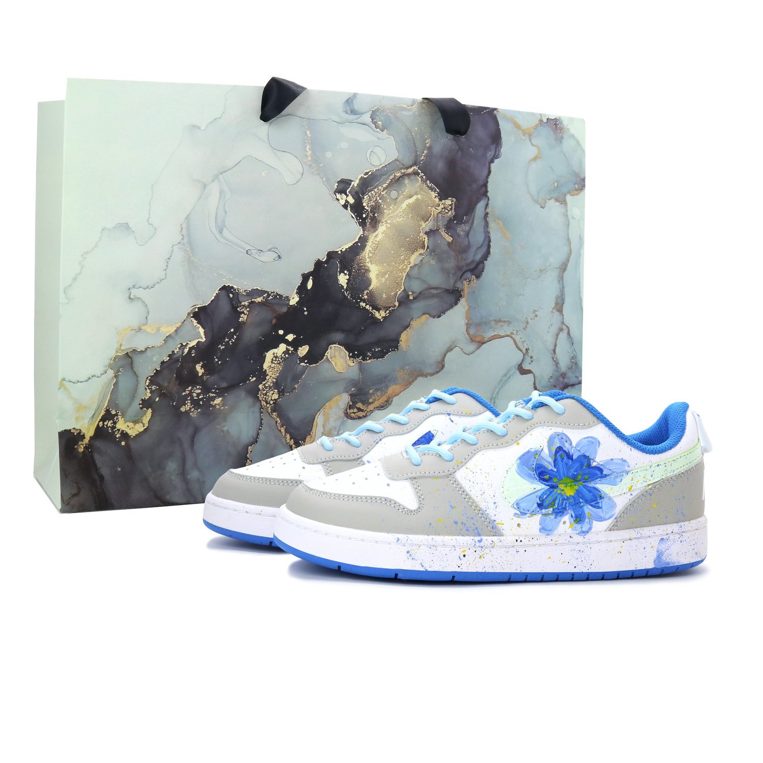 

Кроссовки для скейтбординга Court Borough детские унисекс Nike, синий