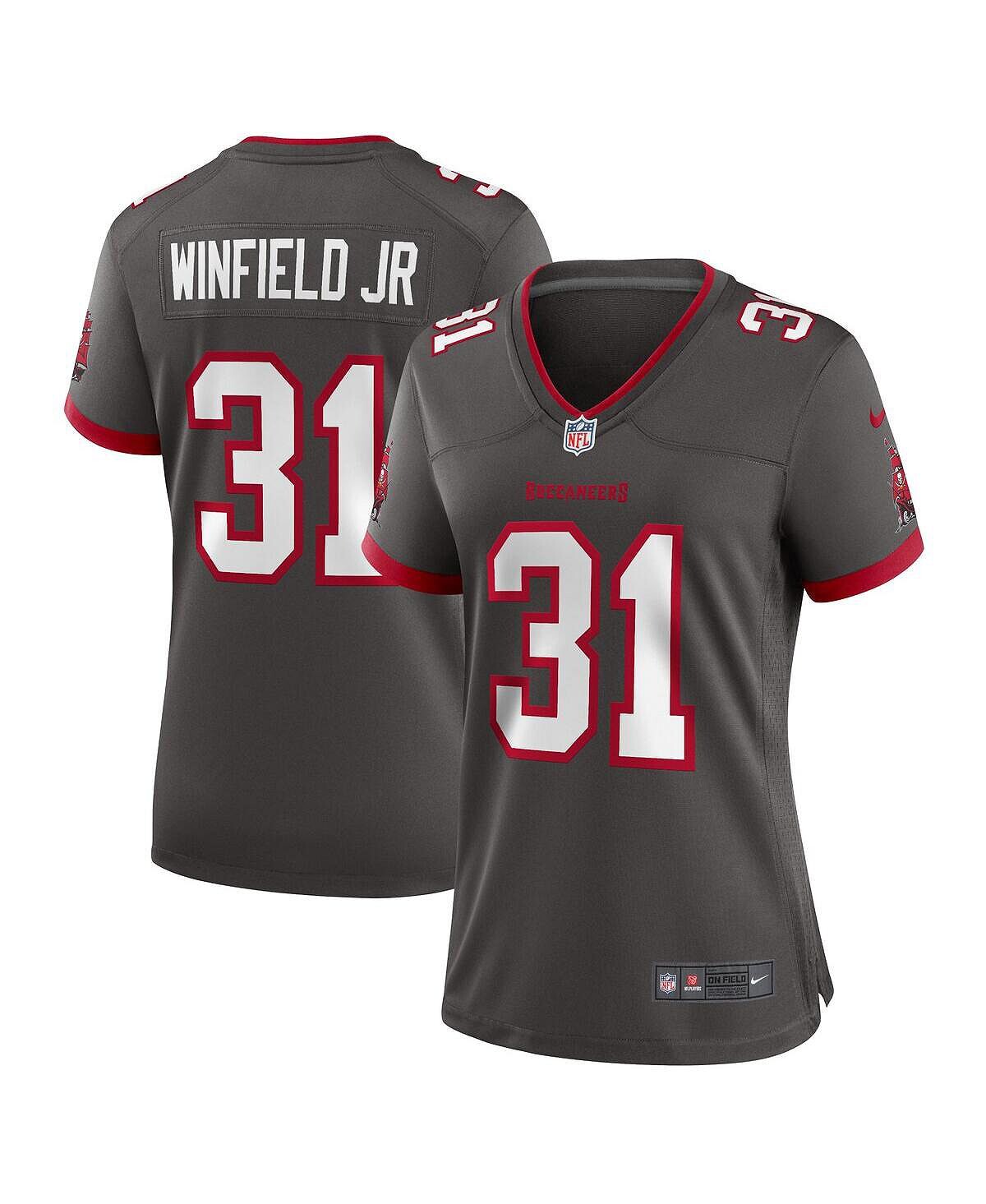 

Женская футболка Antoine Winfield Jr. Pewter Tampa Bay Buccaneers Game Nike